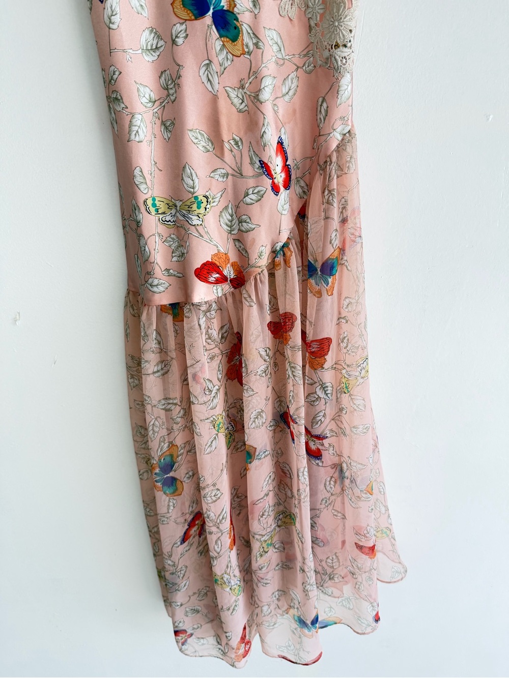 Victoria's Secret 80’s Vintage Butterfly Maxi Slip Dress Size Small 8573 - Picture 6 of 12